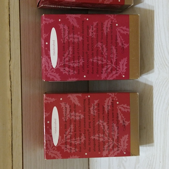 Vintage Lot of 4 Charlie Brown Christmas Ornaments - Picture 2 of 8